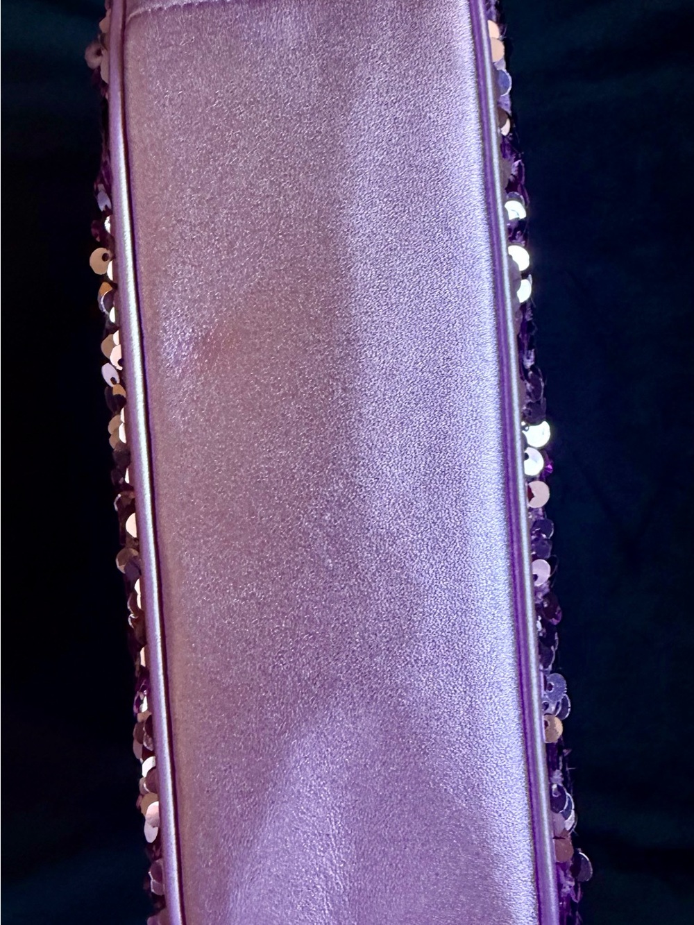 Coach Lavender Purple Sequin Mini Shoulder Bag - Picture 4 of 9